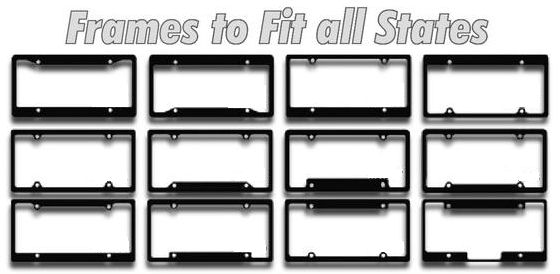 License Plate Frame to fit all states